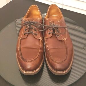 Florsheim Brown Leather Shoes Lace up Dress Casual Men's Suede Size 9.5
